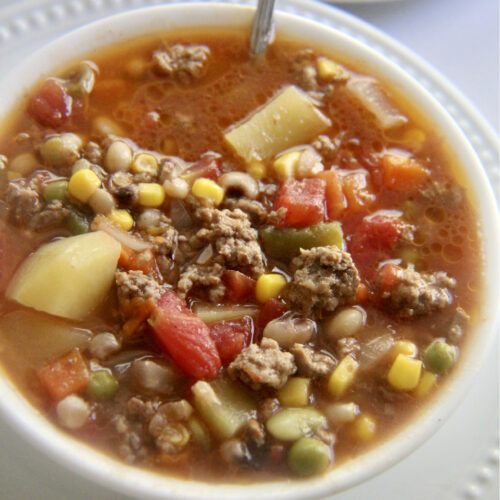 Homemade Vegetable Beef Soup - Aletia DuPree