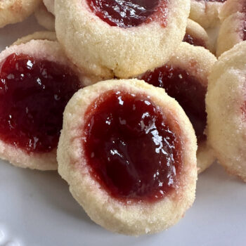 Raspberry Thumbprint Cookies - Aletia DuPree